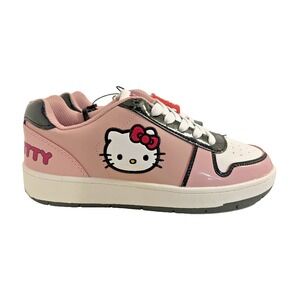HELLO KITTY Shoes Women Size 9, Casual Hello Kitty Sneaker Leather PINK NWT